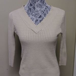 Tailor Sweater Cream Size Medium